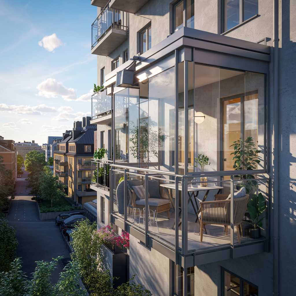 balkong inglasad outdoor