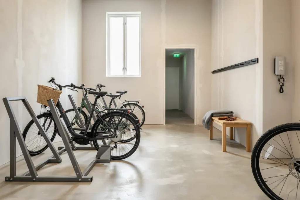 ombyggnad av k llarlokal till cykelrum i r sunda solna